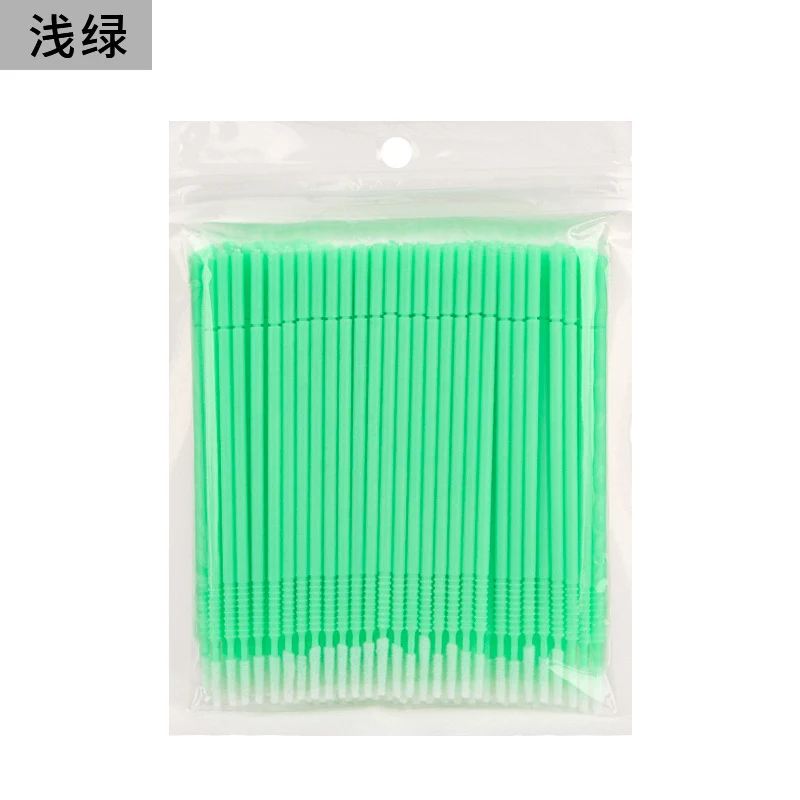 New wholesale long head cotton swab eyelash tattoo nail cleaning cotton swab eyelash disposable long thread cotton swab