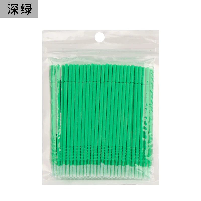 New wholesale long head cotton swab eyelash tattoo nail cleaning cotton swab eyelash disposable long thread cotton swab