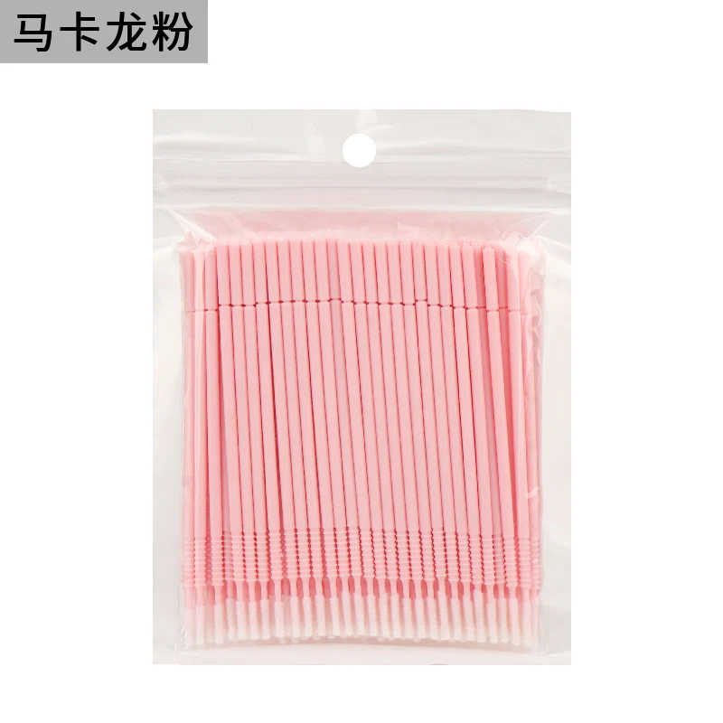 New wholesale long head cotton swab eyelash tattoo nail cleaning cotton swab eyelash disposable long thread cotton swab