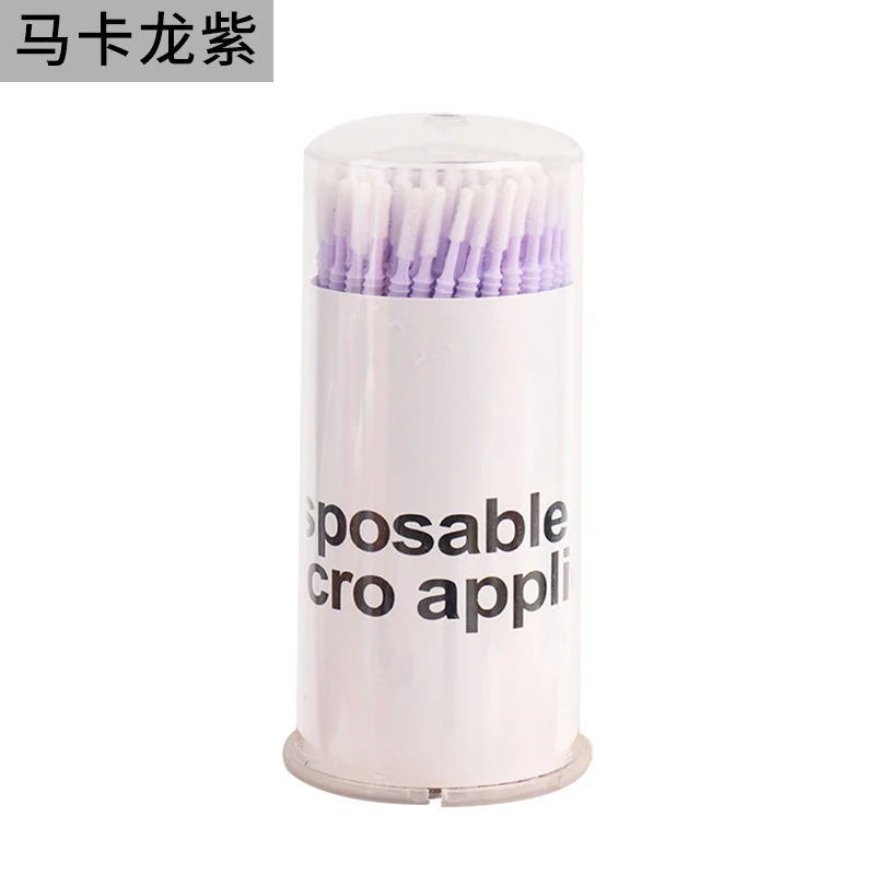 New wholesale long head cotton swab eyelash tattoo nail cleaning cotton swab eyelash disposable long thread cotton swab