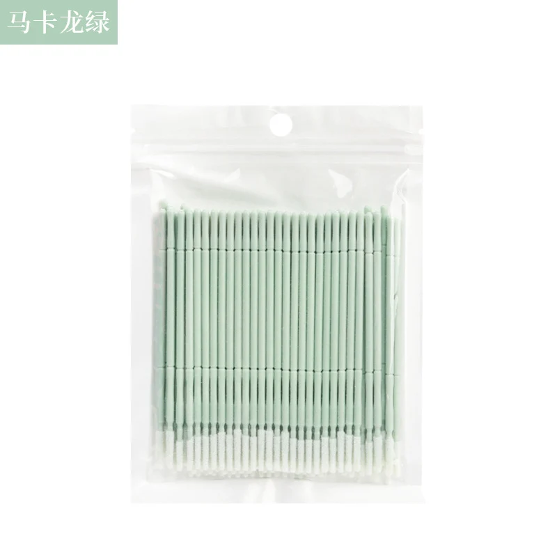 New wholesale long head cotton swab eyelash tattoo nail cleaning cotton swab eyelash disposable long thread cotton swab