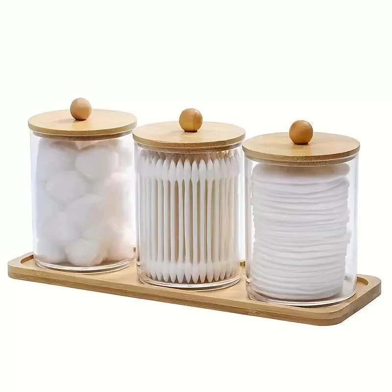 [Free combination exclusive] cotton swab storage box makeup remover cotton storage tank toilet cosmetics finishing storage box