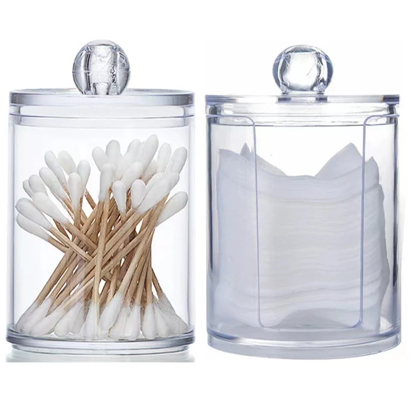 [Free combination exclusive] cotton swab storage box makeup remover cotton storage tank toilet cosmetics finishing storage box