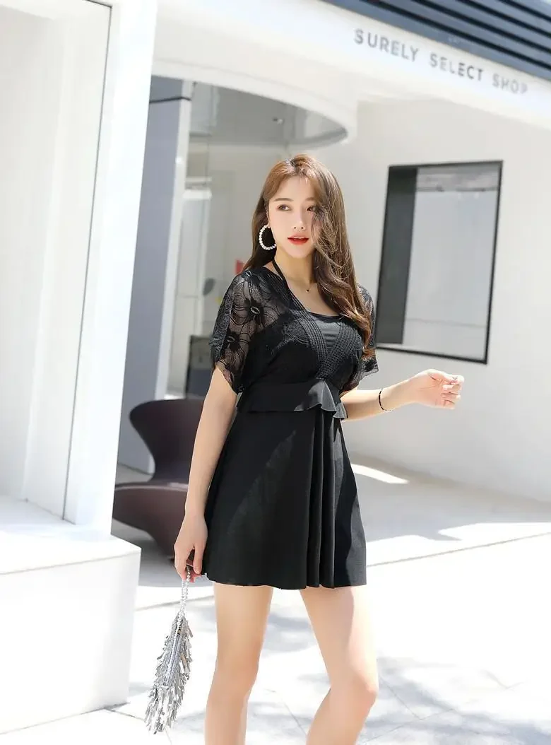 Women's Swimwear 2026 New Trendy Two-Piece Conservative Slimming Tummy-Covering Plus Size Ins-Style Fairy-Like Hot Spring Sexy