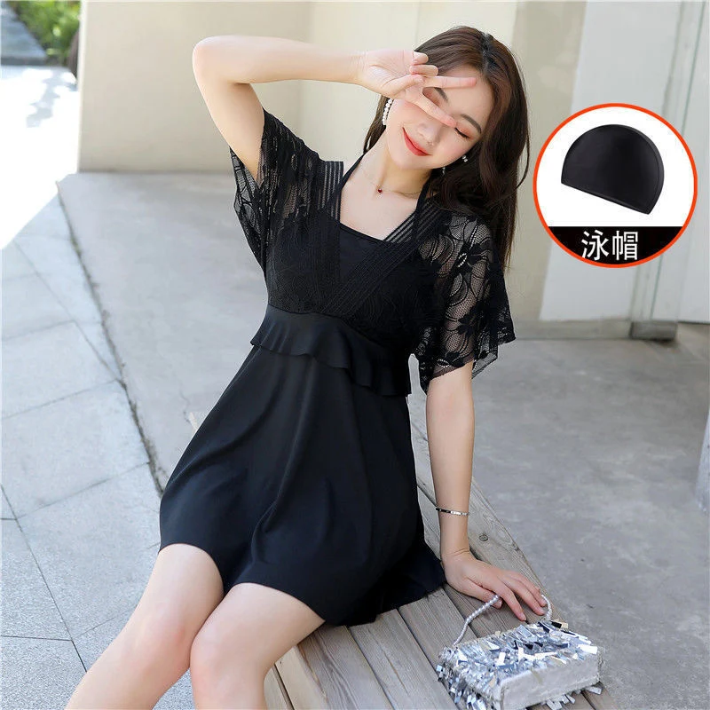 Women's Swimwear 2026 New Trendy Two-Piece Conservative Slimming Tummy-Covering Plus Size Ins-Style Fairy-Like Hot Spring Sexy
