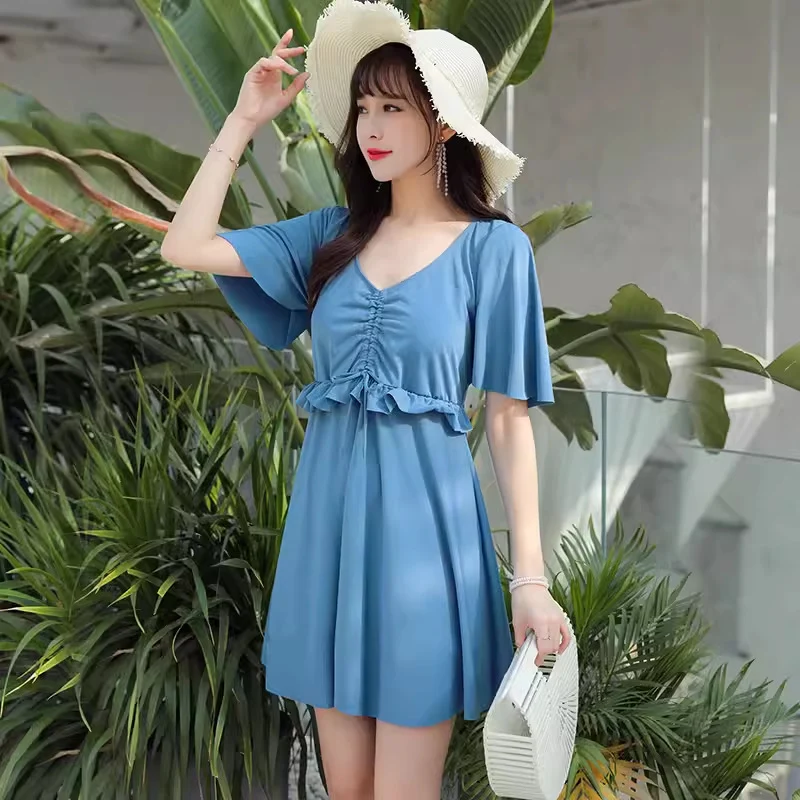 Women's Swimwear 2026 New Trendy Two-Piece Conservative Slimming Tummy-Covering Plus Size Ins-Style Fairy-Like Hot Spring Sexy