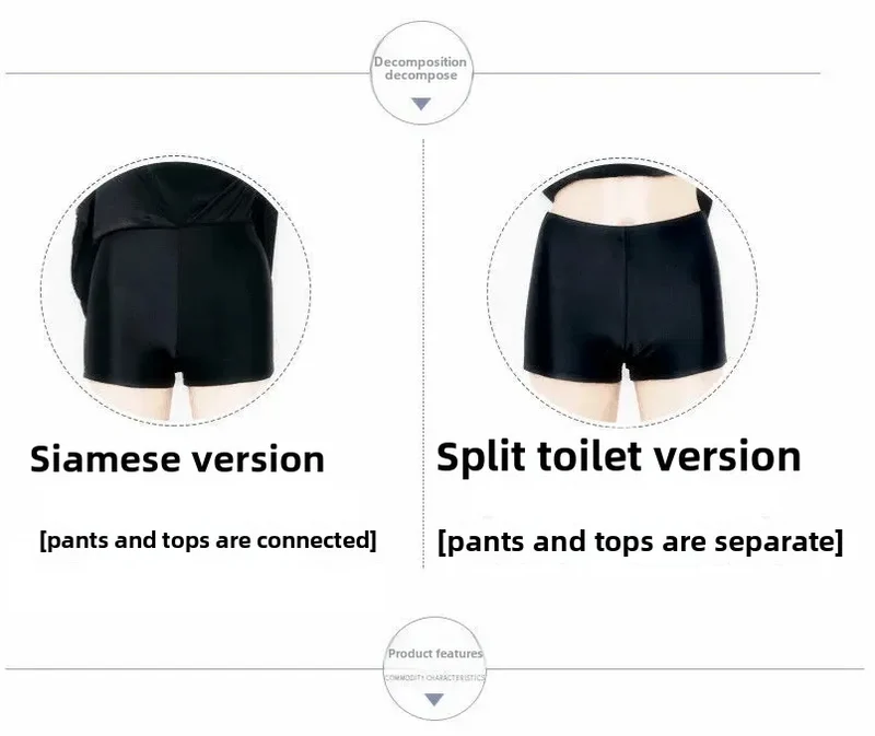 plus size swimsuit women's one-piece skirt short sleeve professional sports swimsuit mother 200kg conservative belly slim hot spring