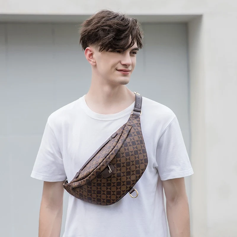 Wear-Resistant Waist Bag for Construction Site Work for Men and Women 2025 Spring and Summer New European and American Casual Versatile Trendy Big-Name Outdoor Chest Bag