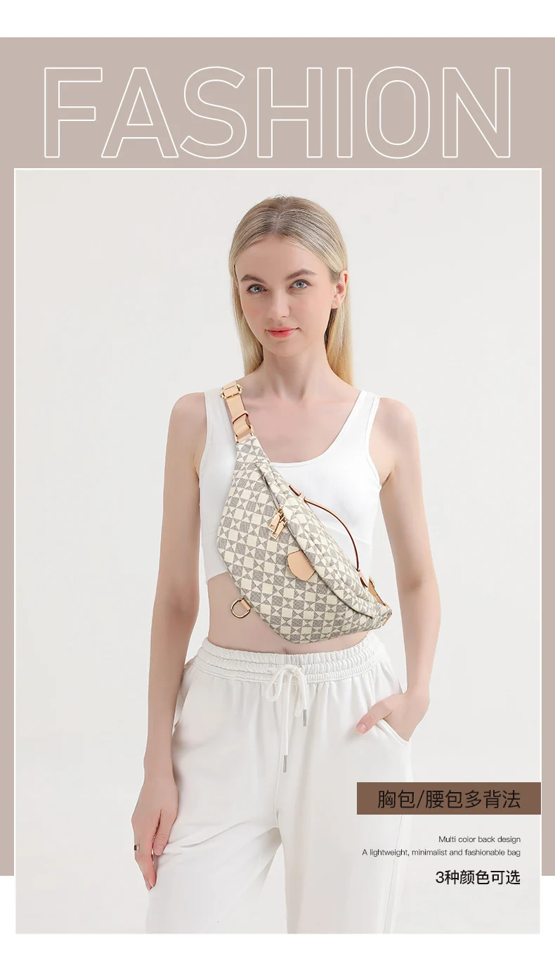 Wear-Resistant Waist Bag for Construction Site Work for Men and Women 2025 Spring and Summer New European and American Casual Versatile Trendy Big-Name Outdoor Chest Bag