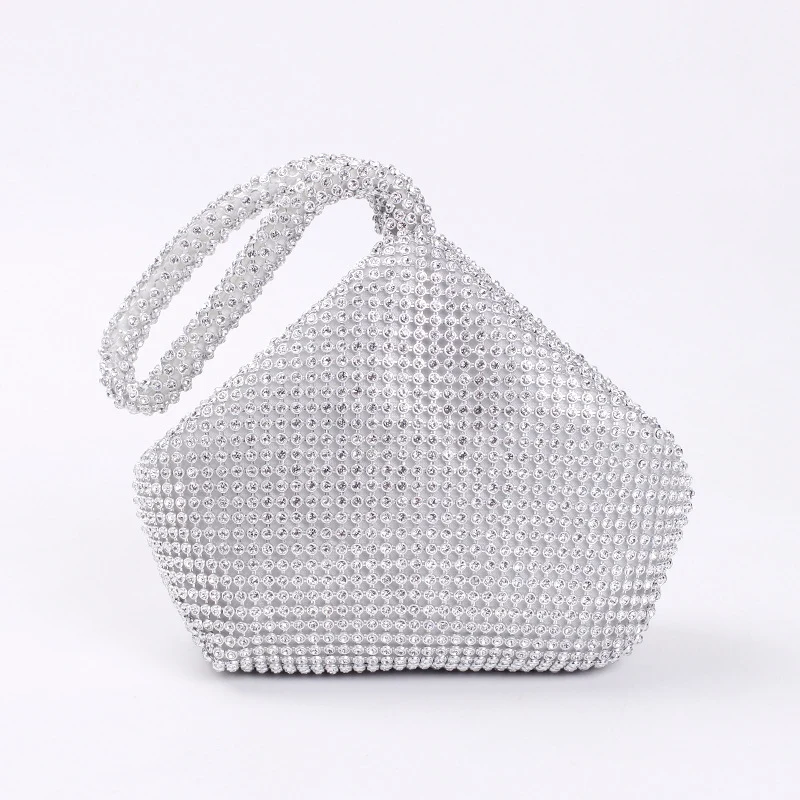 Cross-border Rhinestone Clutch Fashion Portable Cosmetic Bag Mine Bag Women's European and American Style Evening Bag Handbag