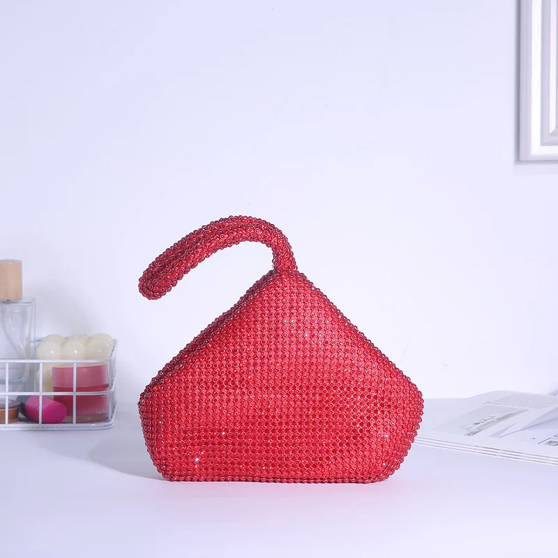 Cross-border Rhinestone Clutch Fashion Portable Cosmetic Bag Mine Bag Women's European and American Style Evening Bag Handbag