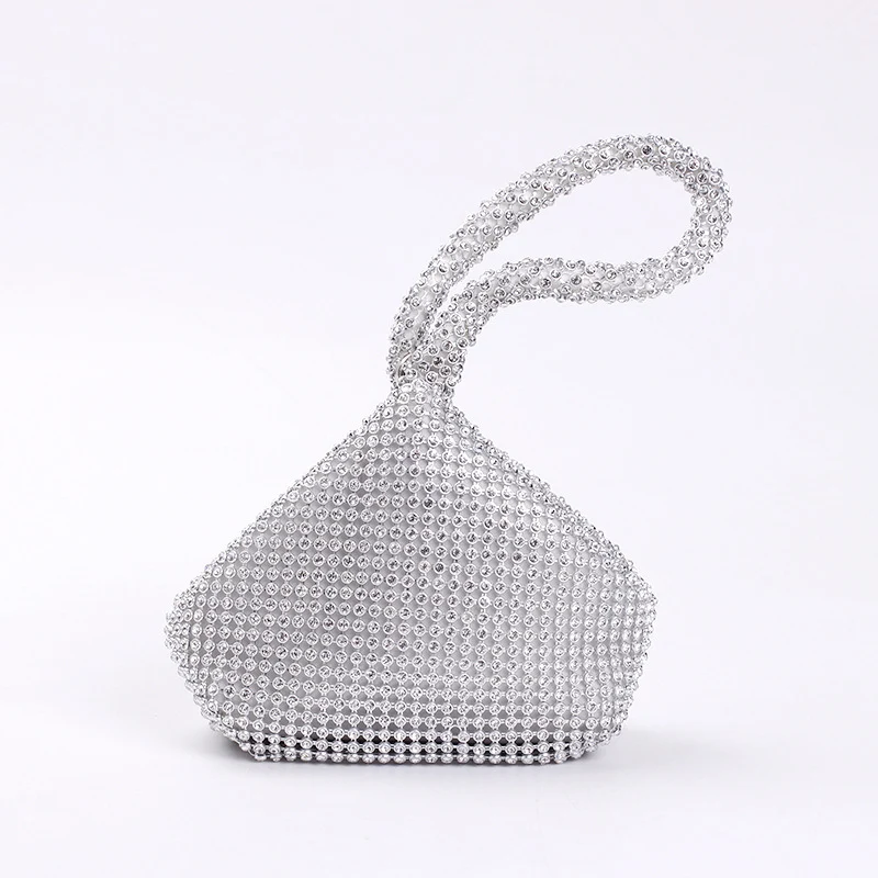 Cross-border Rhinestone Clutch Fashion Portable Cosmetic Bag Mine Bag Women's European and American Style Evening Bag Handbag