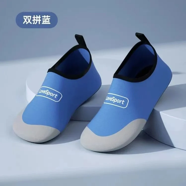 Striped beach shoes snowflake shoes socks beach socks diving snorkeling shoes indoor fitness shoes solid color yoga shoes