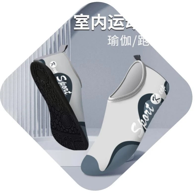 Striped beach shoes snowflake shoes socks beach socks diving snorkeling shoes indoor fitness shoes solid color yoga shoes