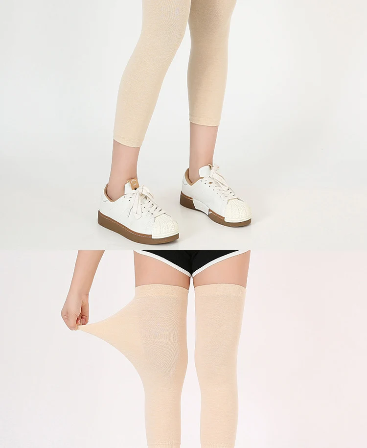 Men's and Women's Air-conditioned Room Warm Knee Cover Joint Sports Leg Cover Thin Pure Cotton Breathable Knee Pad