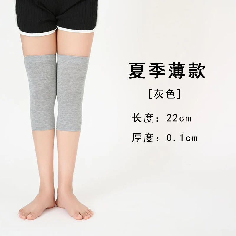 Men's and Women's Air-conditioned Room Warm Knee Cover Joint Sports Leg Cover Thin Pure Cotton Breathable Knee Pad