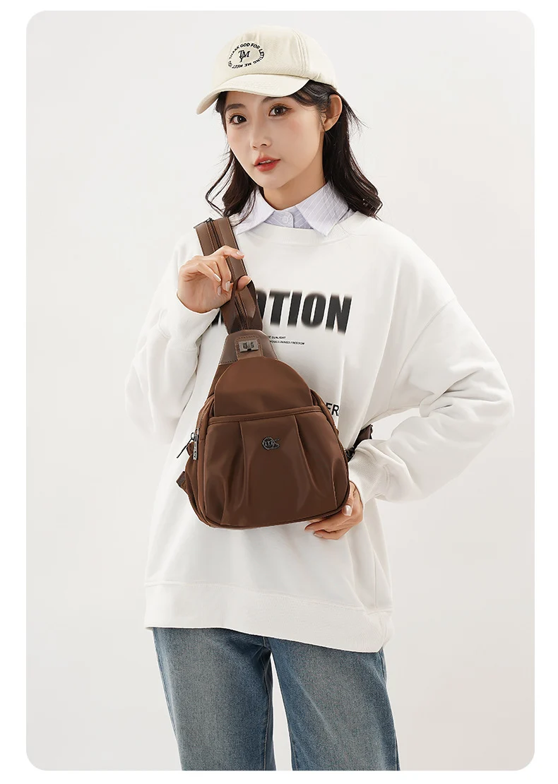 Outdoor Travel Backpack Women's New Chest Bag Lightweight Commuting Crossbody Bag Sports Mountain Climbing Multifunctional Small Backpack