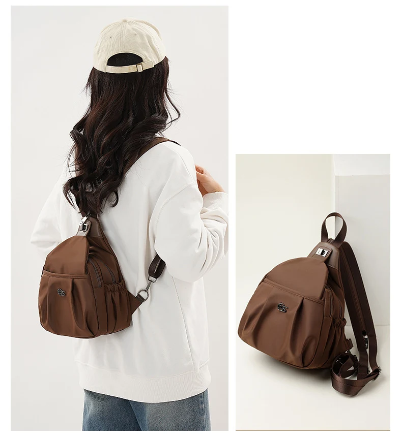 Outdoor Travel Backpack Women's New Chest Bag Lightweight Commuting Crossbody Bag Sports Mountain Climbing Multifunctional Small Backpack