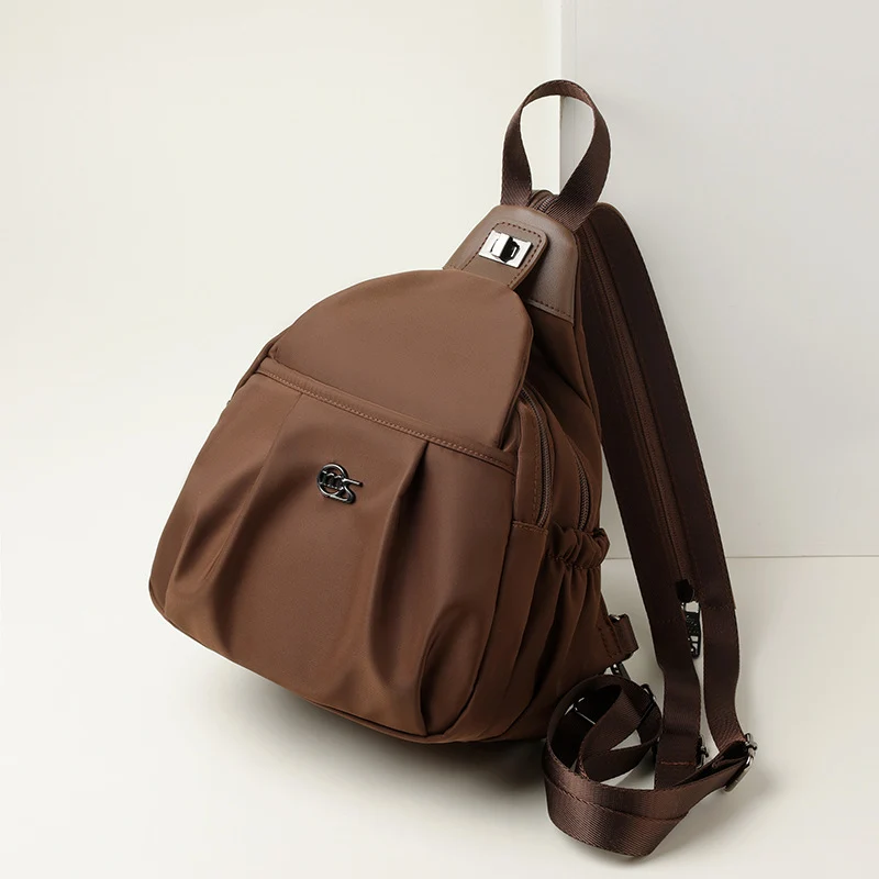 Outdoor Travel Backpack Women's New Chest Bag Lightweight Commuting Crossbody Bag Sports Mountain Climbing Multifunctional Small Backpack