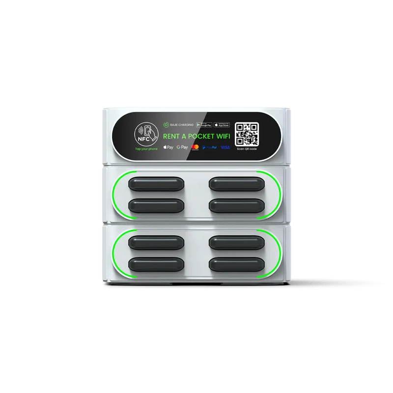 Factory Oem Shared Powerbank Rental Station with Nfc Hire Wireless Power Bank Vending Machine Mieten Bajie Fast Charging