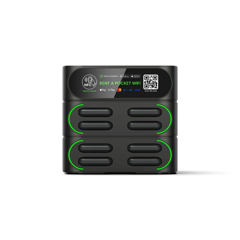 Factory Oem Shared Powerbank Rental Station with Nfc Hire Wireless Power Bank Vending Machine Mieten Bajie Fast Charging