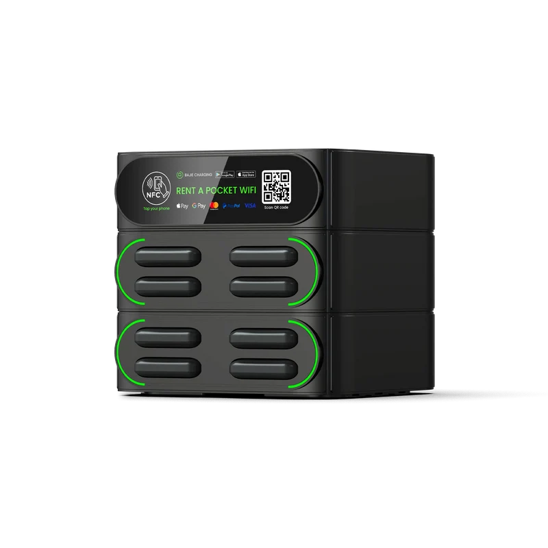Factory Oem Shared Powerbank Rental Station with Nfc Hire Wireless Power Bank Vending Machine Mieten Bajie Fast Charging