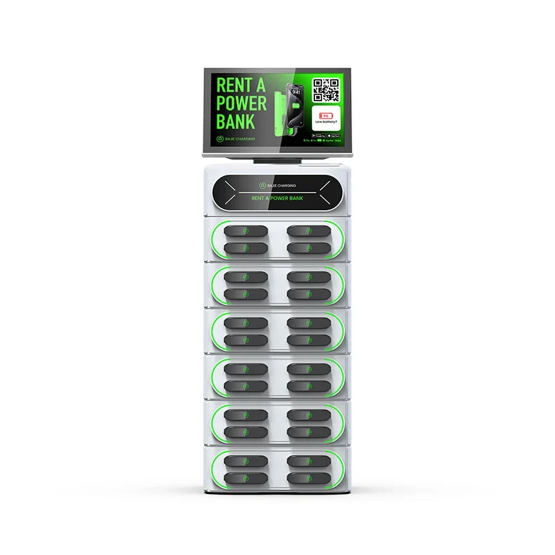 Integrated 24 Slot Fast Charger Vending Machine Share Power Bank Power Station Dropship Cell Phone Chargers Convenient Charging