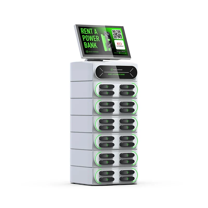 Integrated 24 Slot Fast Charger Vending Machine Share Power Bank Power Station Dropship Cell Phone Chargers Convenient Charging
