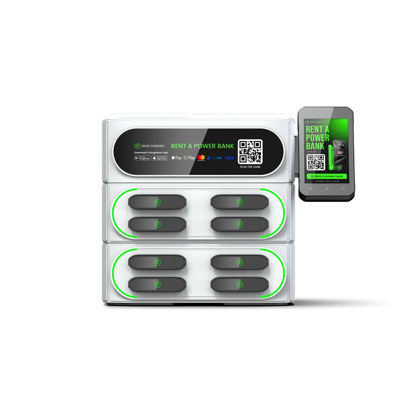 Original Factory Sharing Power Bank Rental Station with POS Bajie Charging Cell Phone Charging Vending Machines for Commercial