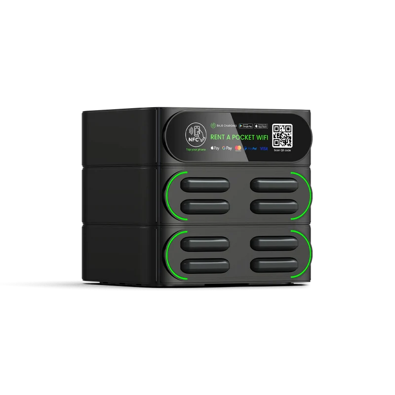 New Creative Share Power Bank Rental Station with NFC Fast Charger Smart Stackable Mobile Phone Charging Vending Machine Outdoor