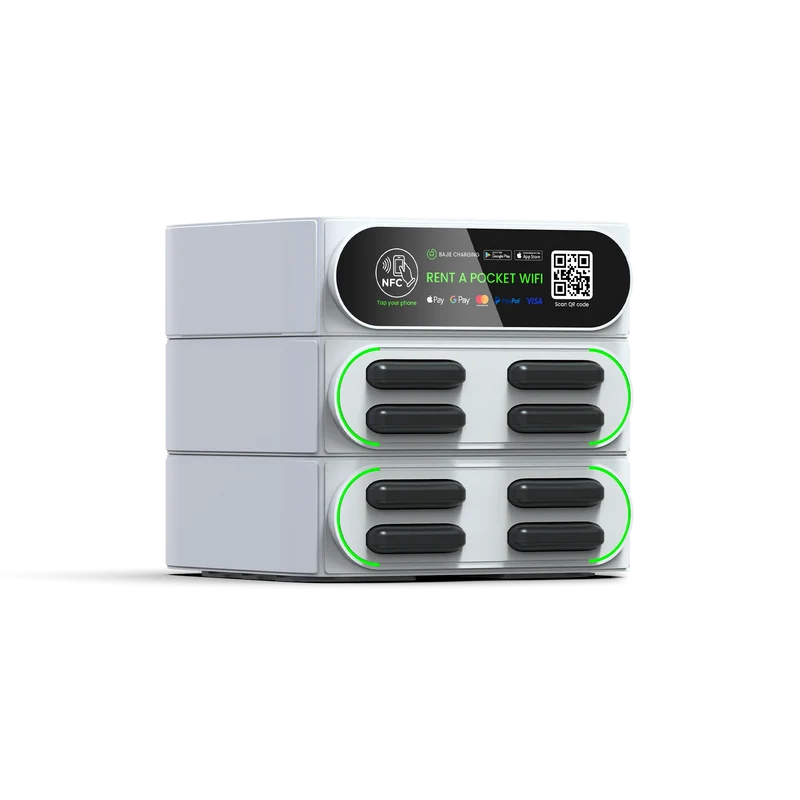 New Creative Share Power Bank Rental Station with NFC Fast Charger Smart Stackable Mobile Phone Charging Vending Machine Outdoor