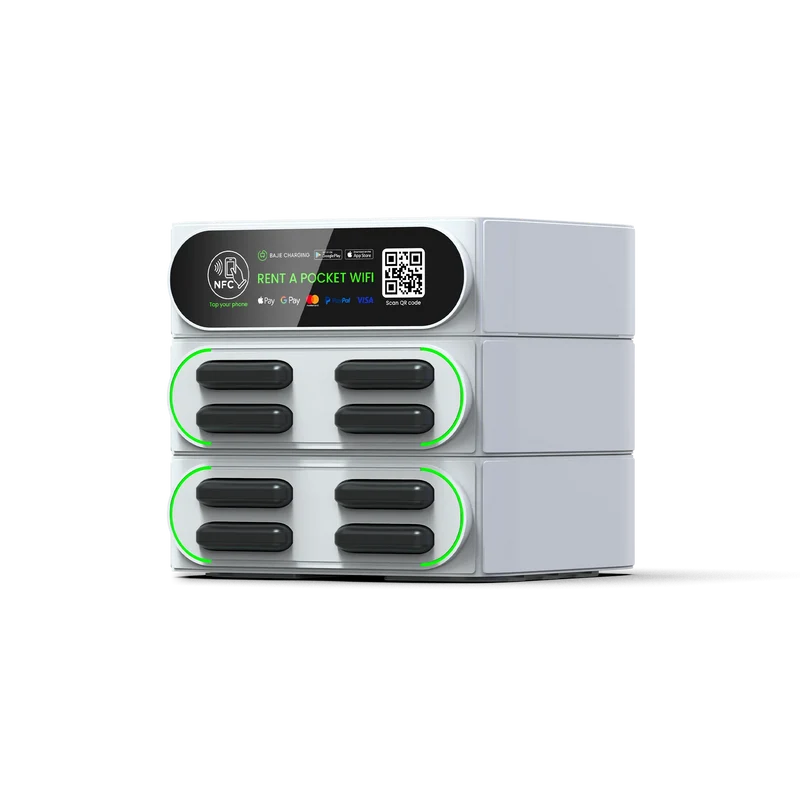 New Creative Share Power Bank Rental Station with NFC Fast Charger Smart Stackable Mobile Phone Charging Vending Machine Outdoor