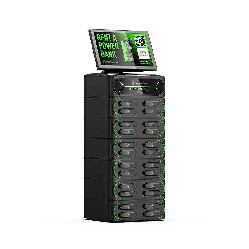 2025 New Product Share Power Bank Portable Power Station with 24 Slots Integrated Stackable Fast Chargers for Business Ideas