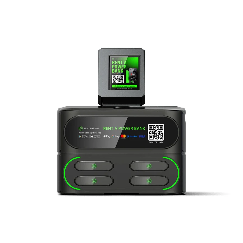 Fast Charging Station with Stack Station Pax Pos Sharing Power Bank Vending Machine Mobile Phone Charging Kiosk Rental System