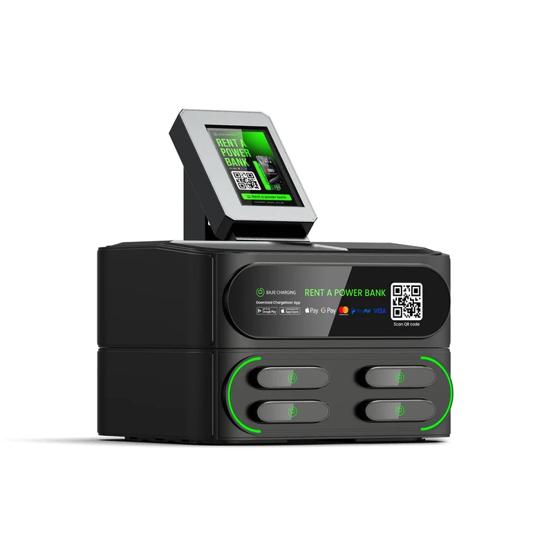 Fast Charging Station with Stack Station Pax Pos Sharing Power Bank Vending Machine Mobile Phone Charging Kiosk Rental System