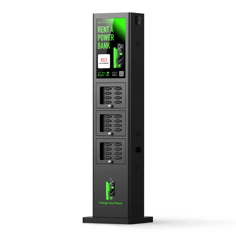 Waterproof 4G Portable Power Station 6000mAh Fast Charging Vending Phone Charging Station with LED Features Rental Power Bank