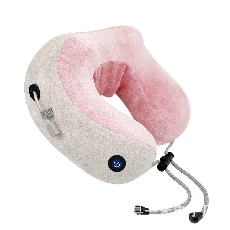 Household Massage U-shaped Pillow Memory Foam Portable Car Travel Electric Neck Cervical Massager U-shaped Massage Pillow