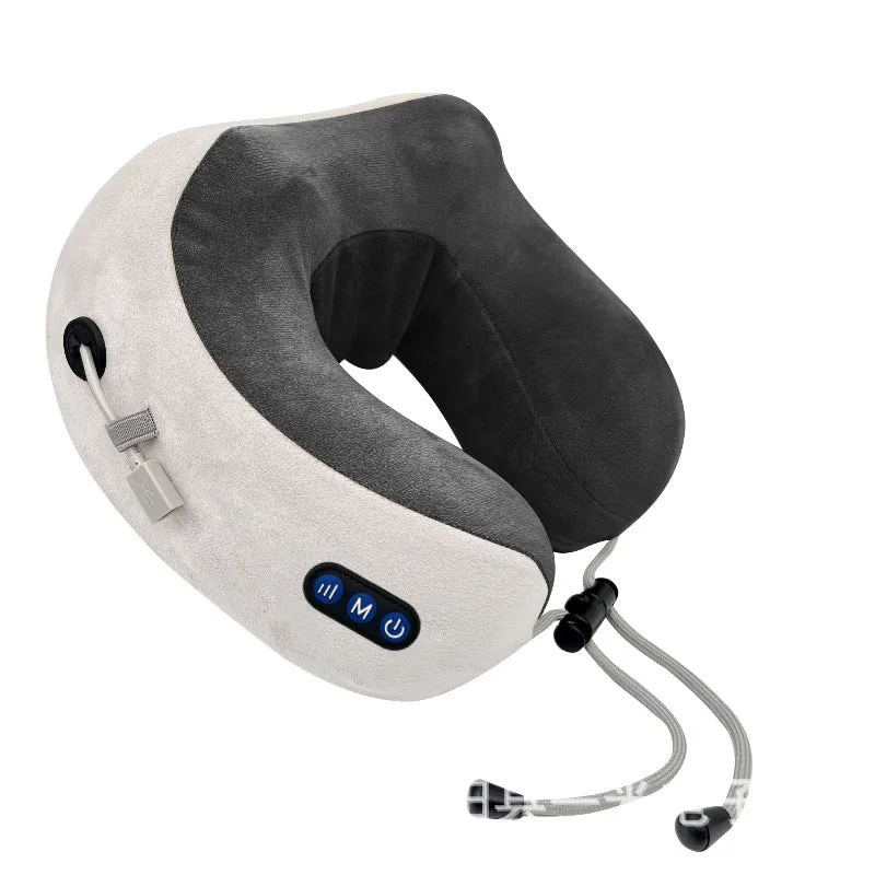 Household Massage U-shaped Pillow Memory Foam Portable Car Travel Electric Neck Cervical Massager U-shaped Massage Pillow