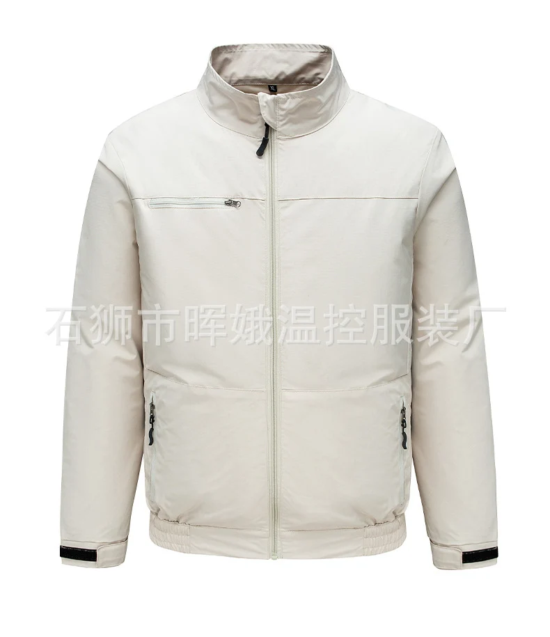 Cross-Border New Smart Air-Conditioned Clothing Porous Fan Stand Collar Workwear Outdoor Work Uniform Labor Protection Duty Fan Clothing