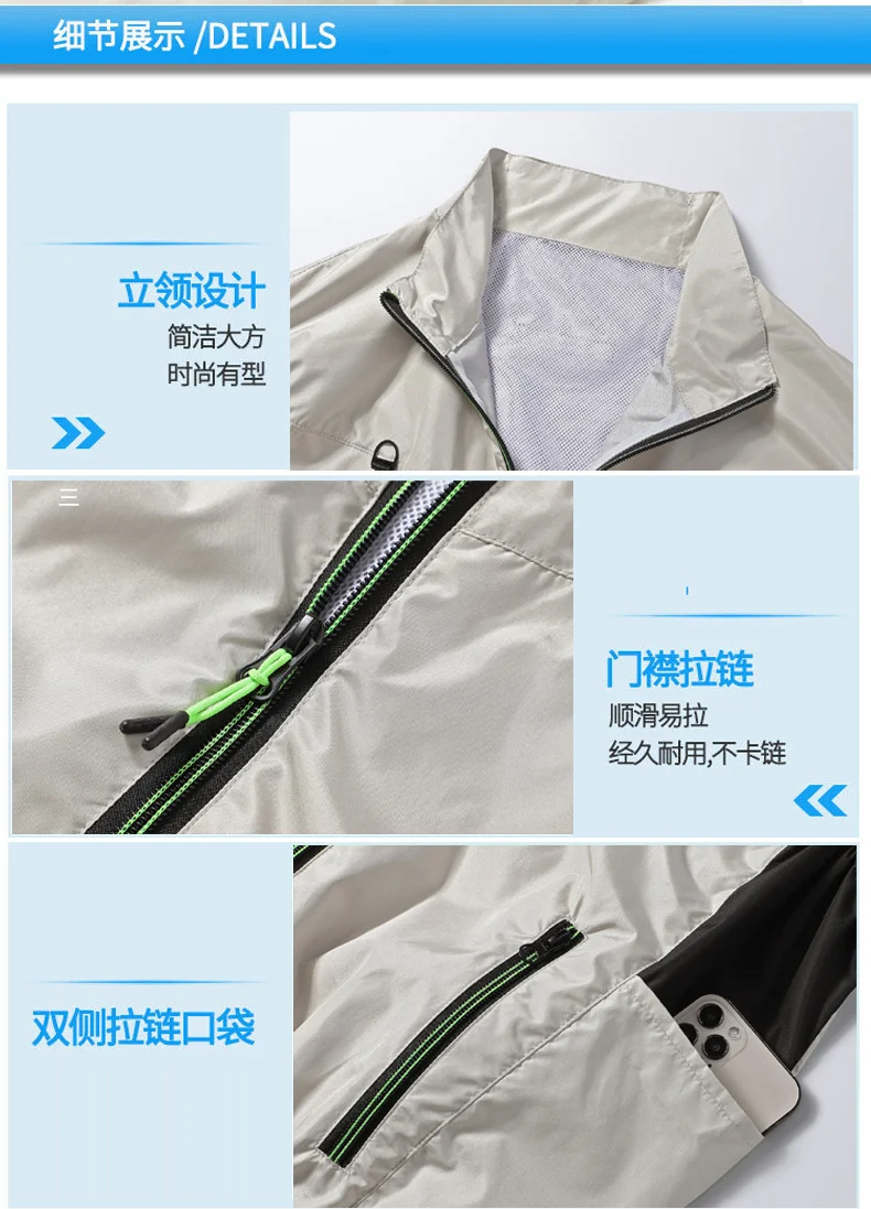 New sleeveless fan clothing air conditioning clothing summer outdoor heatstroke cooling clothes with fan Japan and South Korea cross-border wholesale