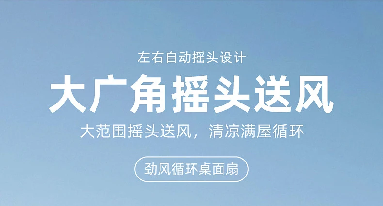 Desktop Electric Fan Large Wind Turbine Small Fan Office Household Desk Fan Silent Electric Fan Air Circulation Fan