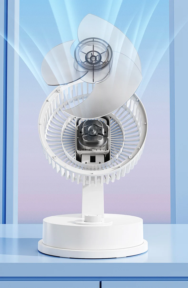 Desktop Electric Fan Large Wind Turbine Small Fan Office Household Desk Fan Silent Electric Fan Air Circulation Fan