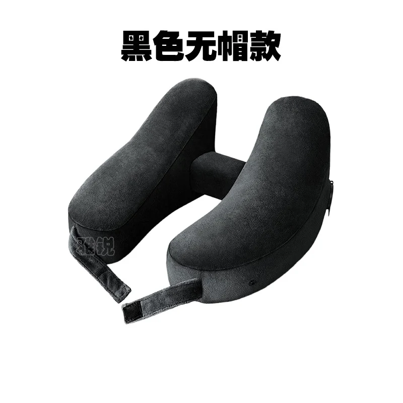 Outdoor Camping In-Stock H-Shaped Inflatable Travel Pillow, Travel Inflatable Neck Pillow, Neck Support Pillow, Portable Pillow for Airplane and High-Speed Rail
