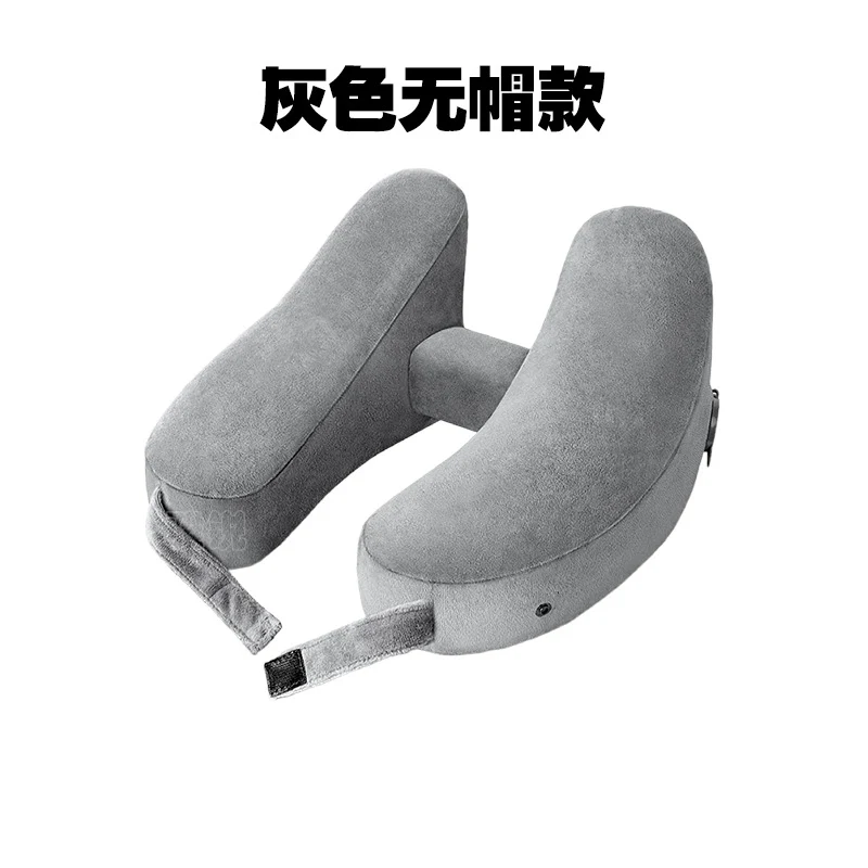 Outdoor Camping In-Stock H-Shaped Inflatable Travel Pillow, Travel Inflatable Neck Pillow, Neck Support Pillow, Portable Pillow for Airplane and High-Speed Rail