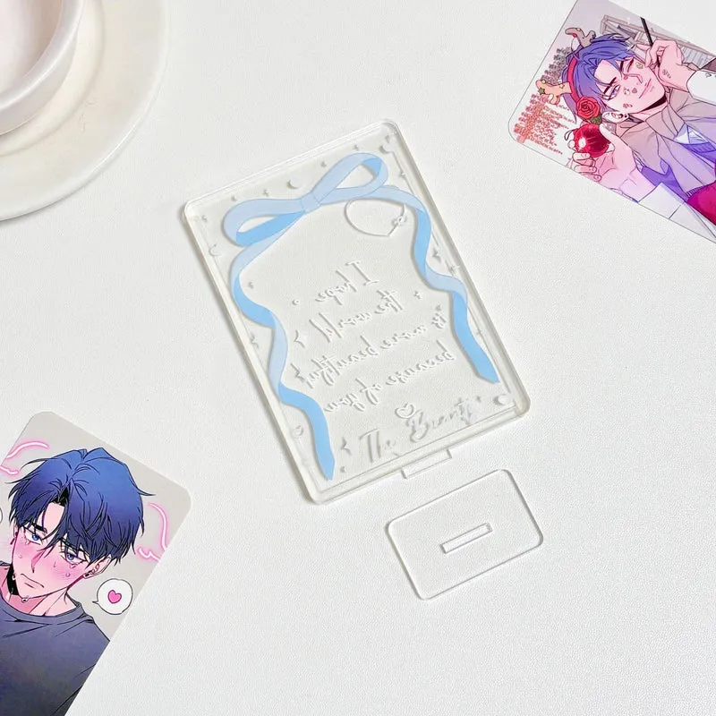 Original bow card set up card star chasing small card display rack desktop card set up card photo frame table