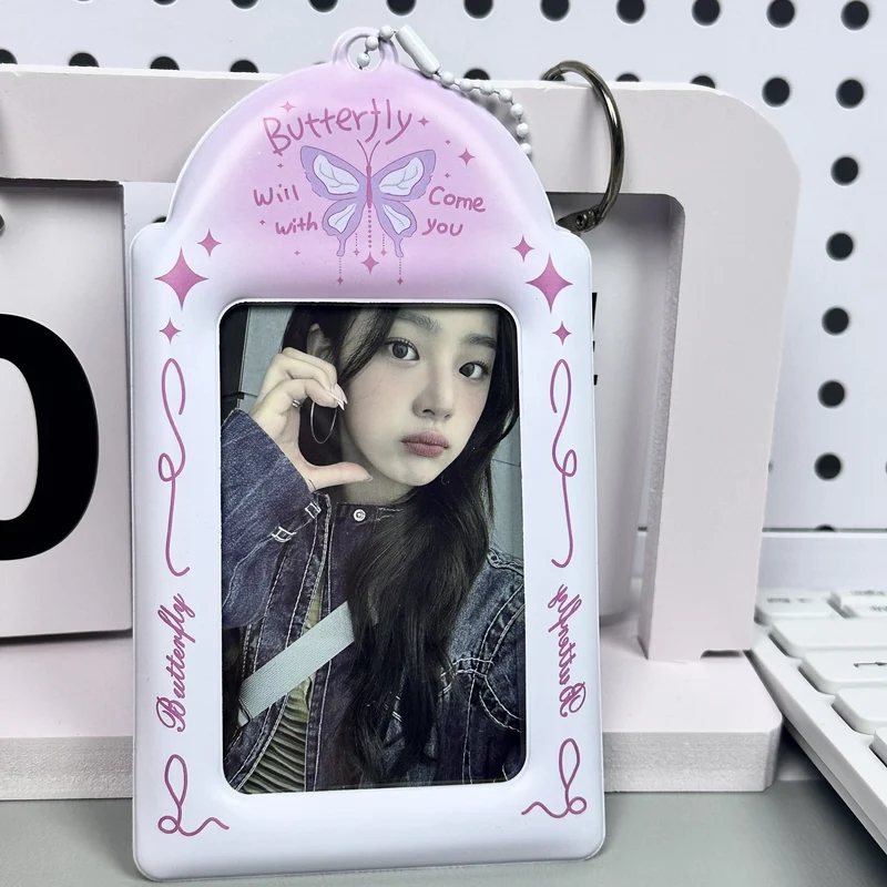 Supply Original Card Sleeve Small Card PVC Earth Flavor Star-chasing Aidou Campus Card Storage Card Bag Display Pendant Protective Cover