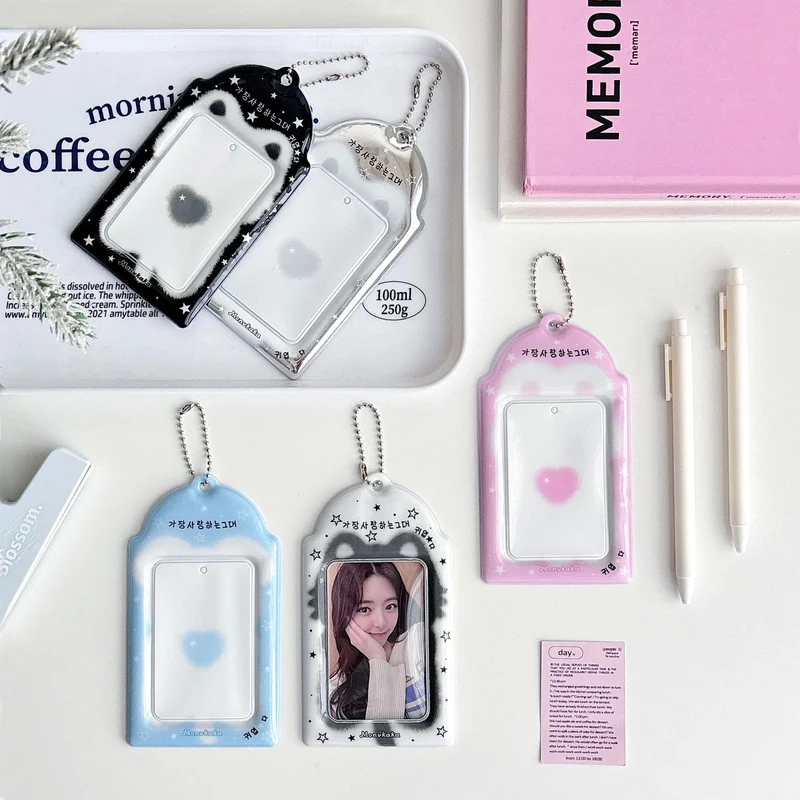 Original Blurry Animal 3inch Card Holder Pvc Card Holder Star Chasing Small Card Random Card Storage Card Bag Card Holder Protective Cover