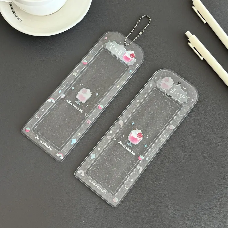 Original Summer Dessert Four-Frame Card Holder Idol Small Card Life Four-Frame Glitter Card Holder Star-Chasing Storage Card Holder