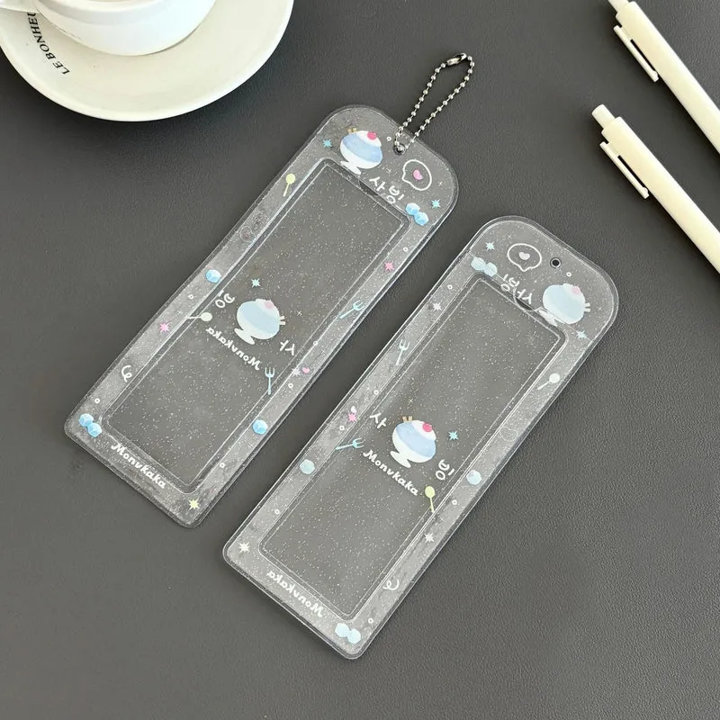 Original Summer Dessert Four-Frame Card Holder Idol Small Card Life Four-Frame Glitter Card Holder Star-Chasing Storage Card Holder