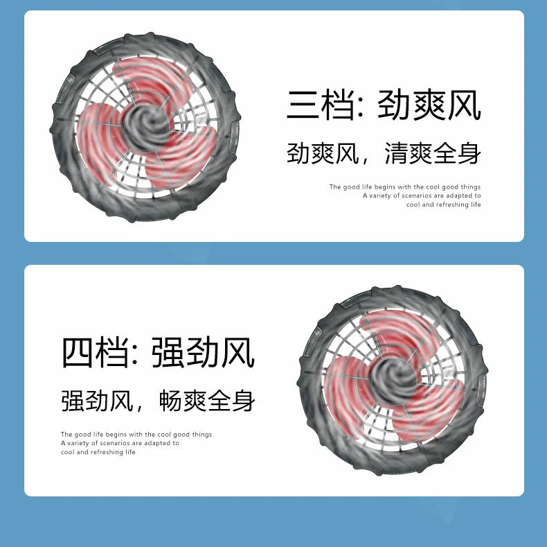 Cross-Border Cooling Air-Conditioning Clothing with Reflective Strips and Fan Cooling Clothing for Men and Women Labor Protection Summer Outdoor Work Clothes